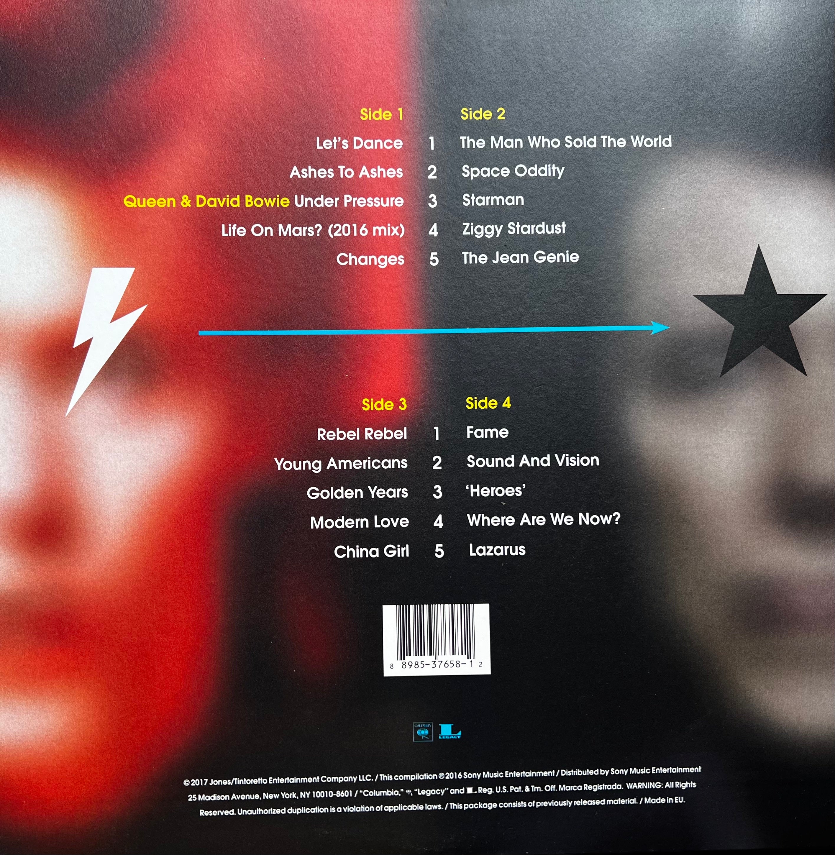 David Bowie – Legacy - 2 Vinilos. LP. Compilación. Condición: Near Mint (NM o M-).