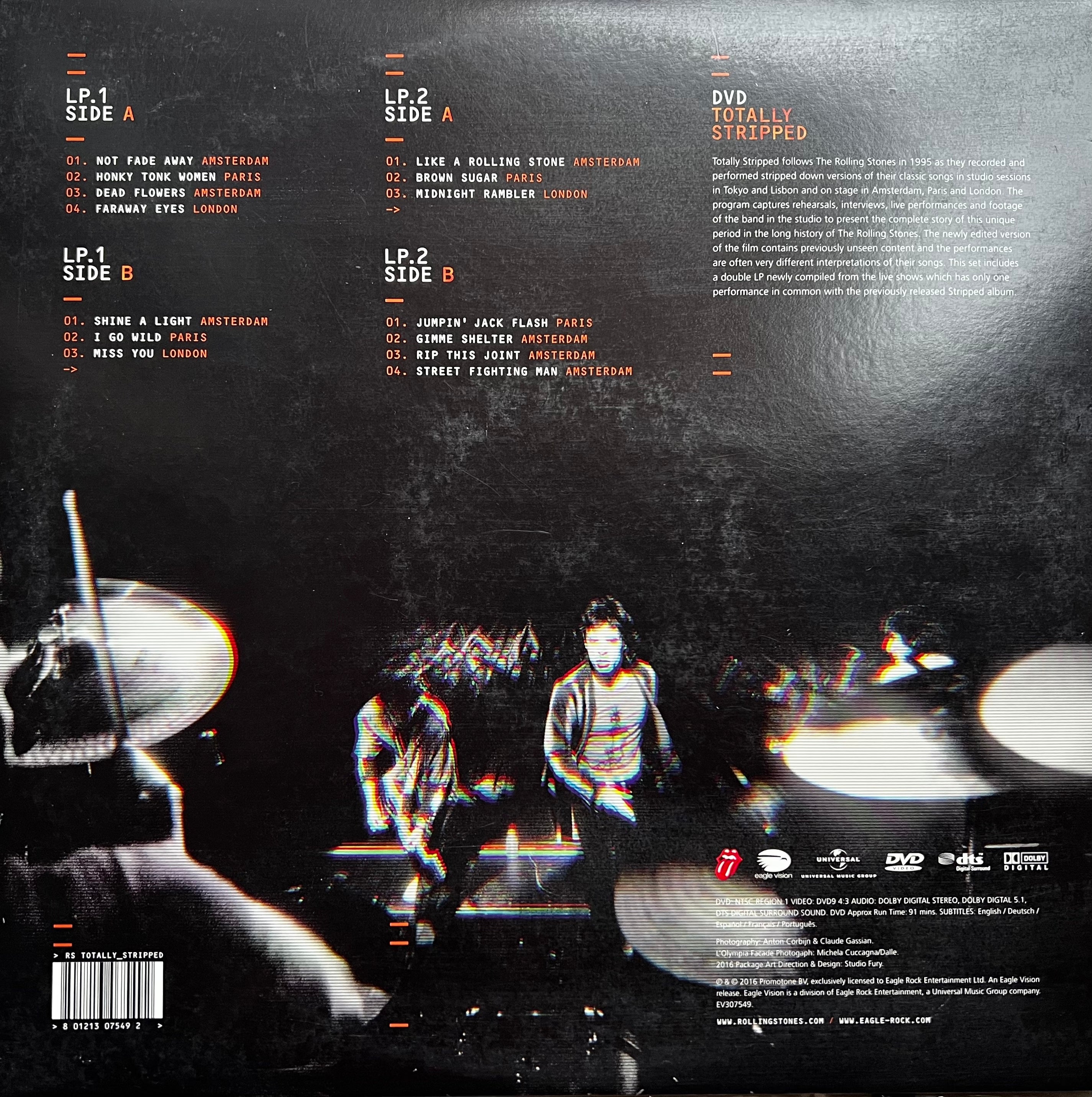 The Rolling Stones – Totally Stripped. 2 Vinilos. LP. Sesión en vivo. Condición: Near Mint (NM or M-).
