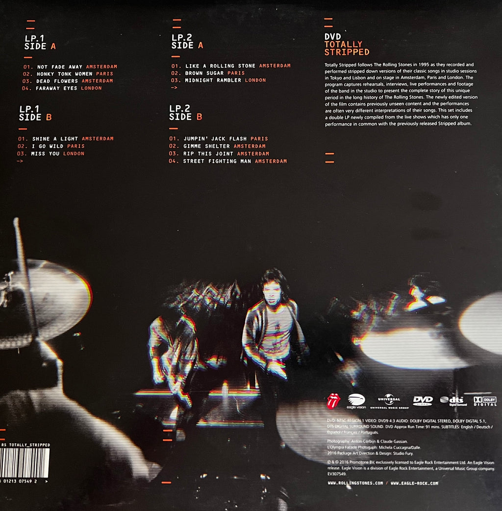 The Rolling Stones – Totally Stripped. 2 Vinilos. LP. Sesión en vivo. Condición: Near Mint (NM or M-).