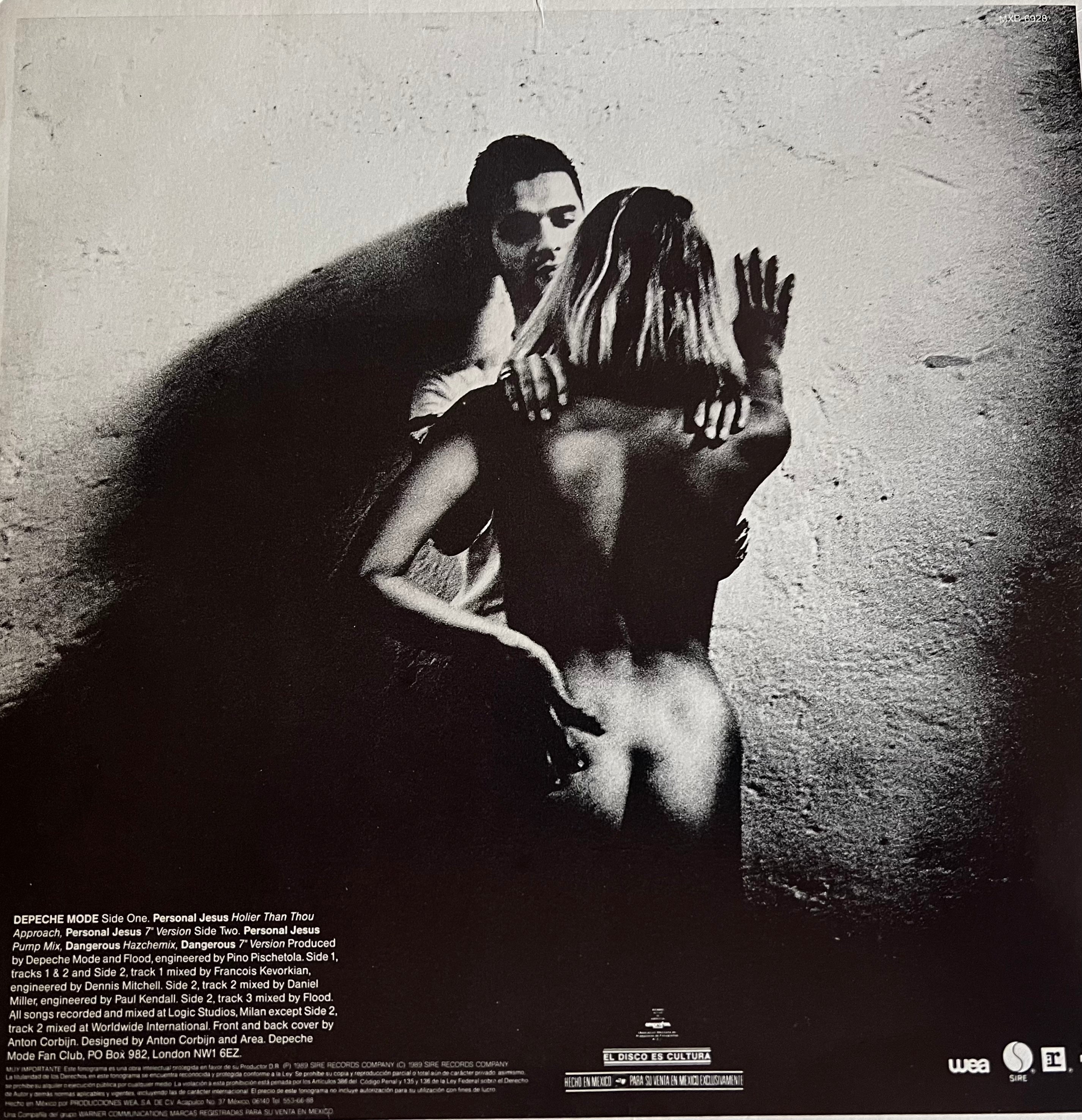 Depeche Mode – Personal Jesus. Vinilo. Sencillo. Condición: VERY GOOD + (VG+).