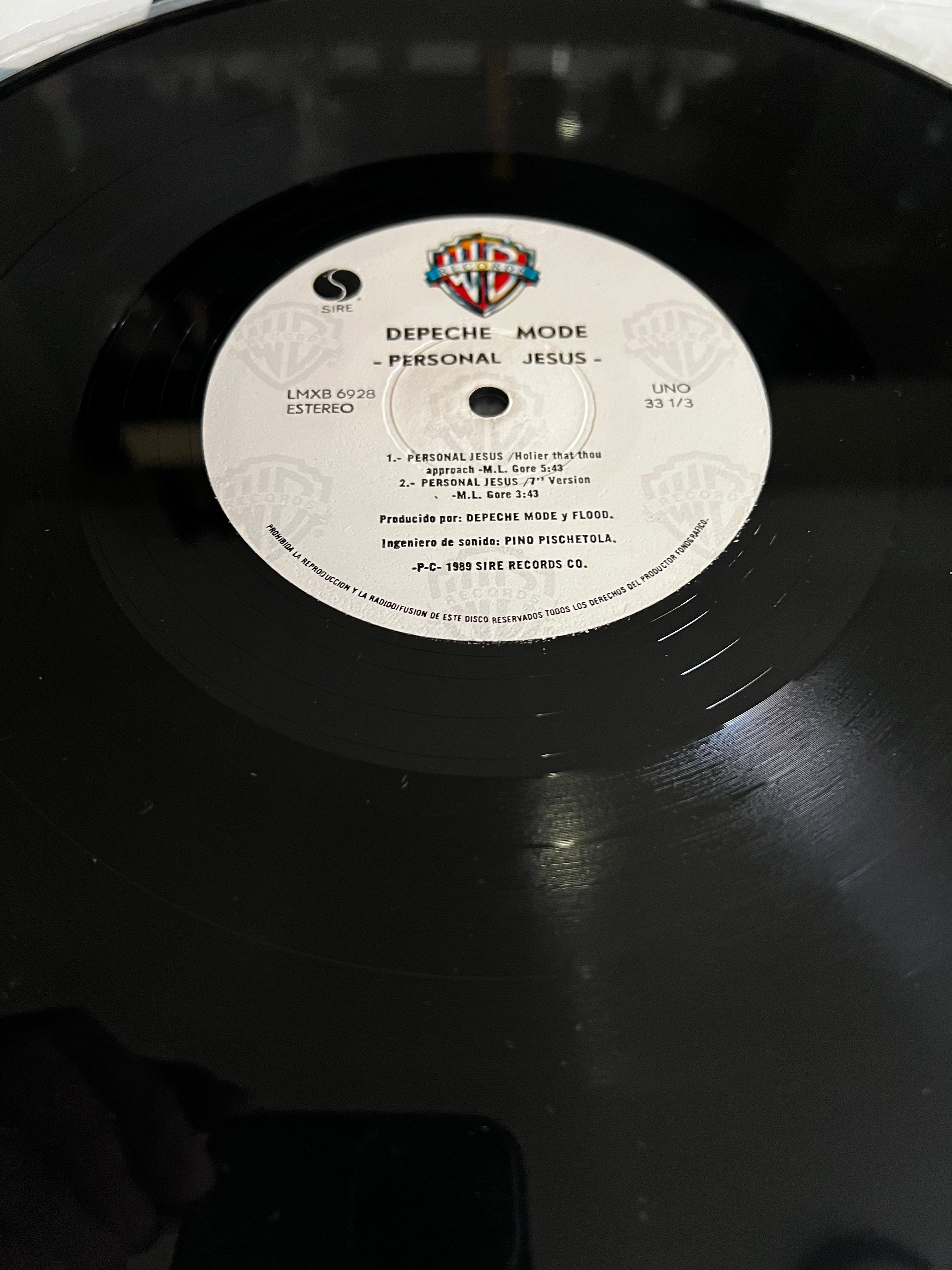 Depeche Mode – Personal Jesus. Vinilo. Sencillo. Condición: VERY GOOD + (VG+).
