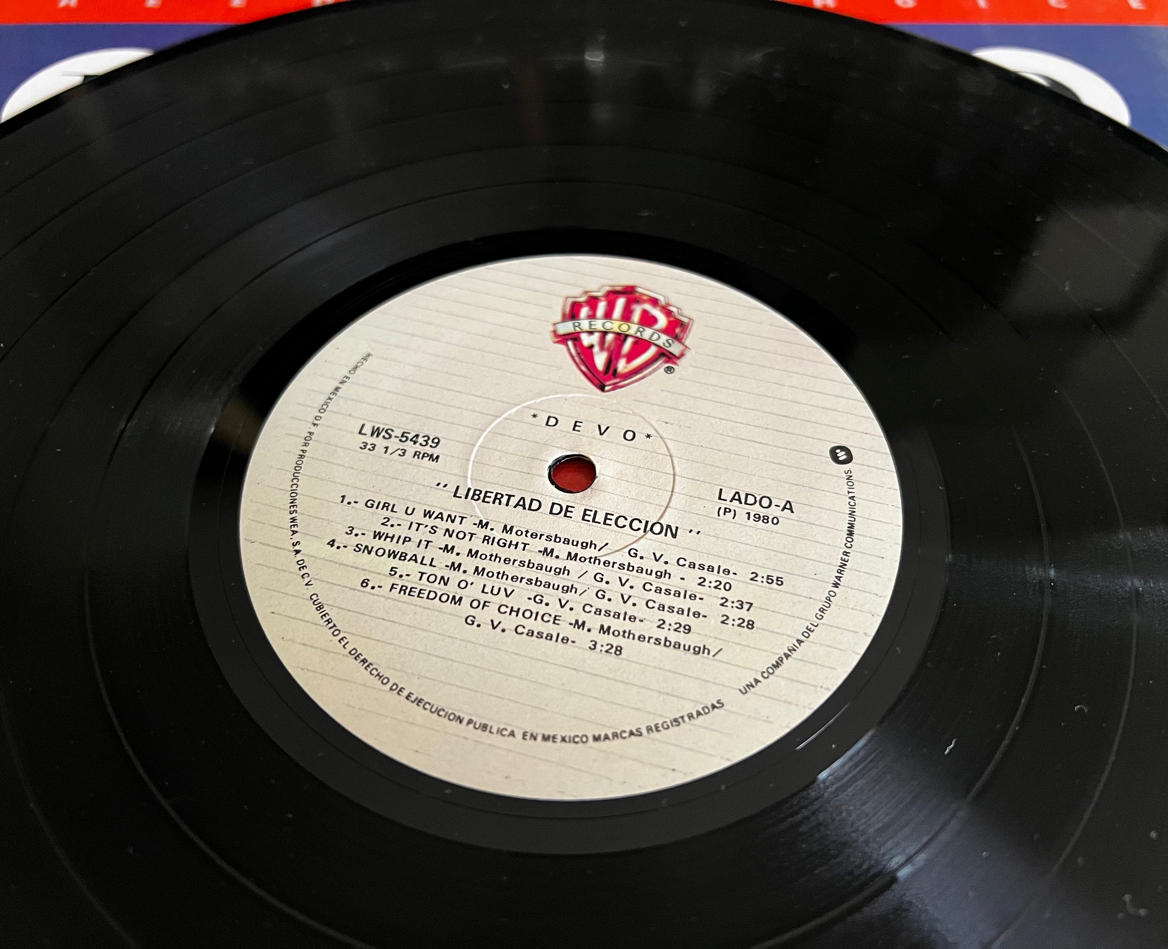 Devo - Freedoom of Choice. LP. Condición: Very Good + (VG+).